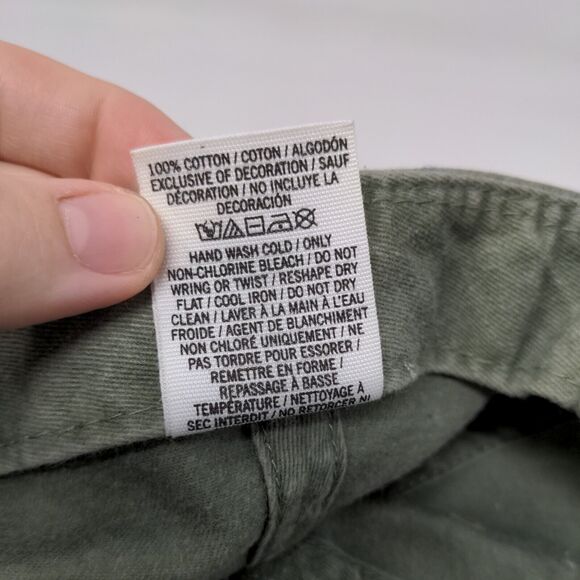 PINK Victoria's Secret Slideback Hat Green One Size Adjustable 6 Panel Cotton - Picture 9 of 9